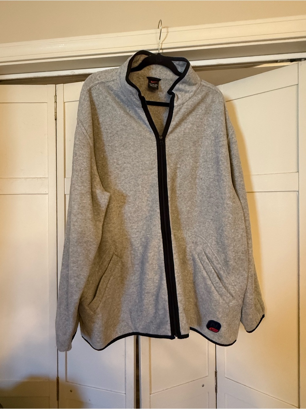 Men's Gray Nike Fleece jacket
